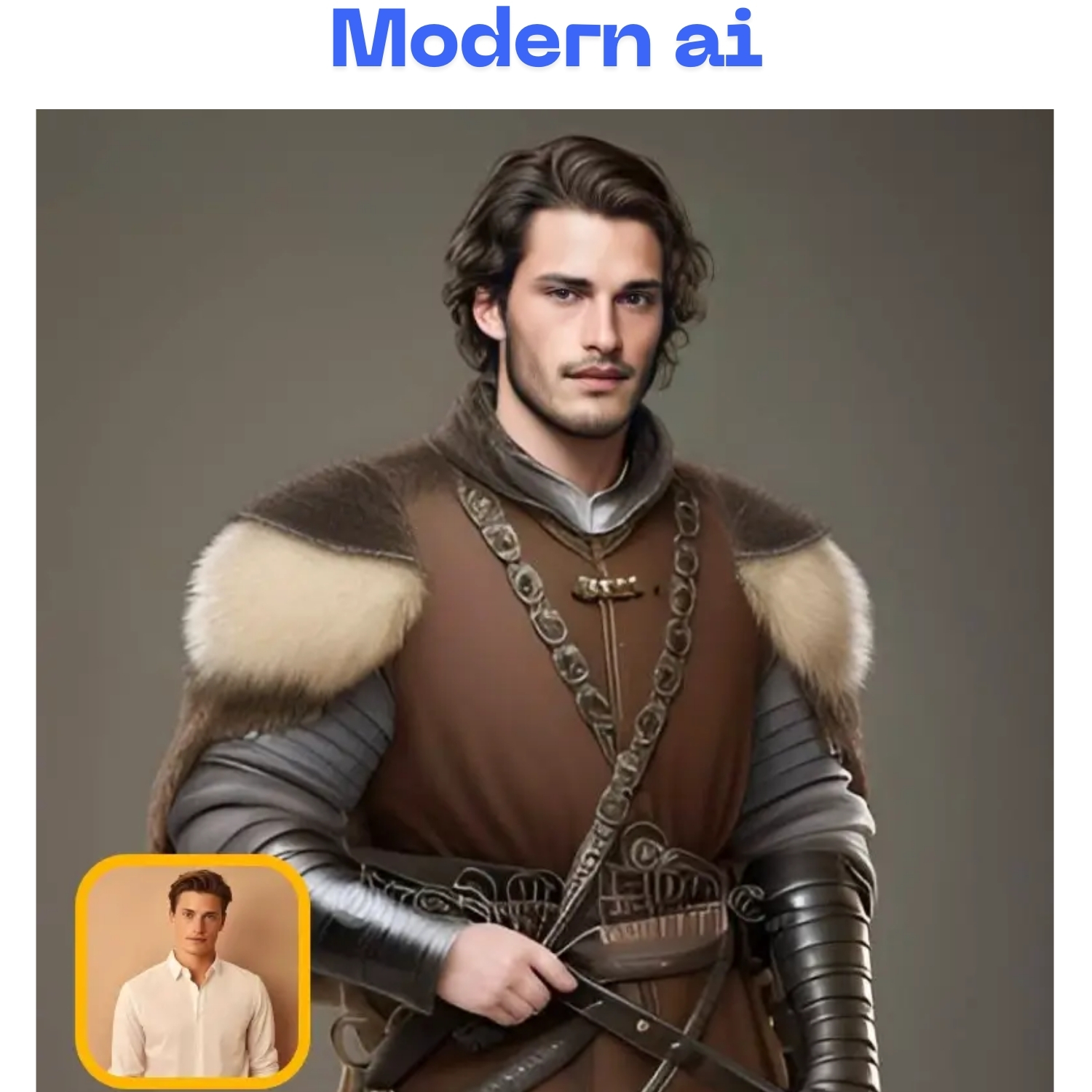 AI character preset for face swapping